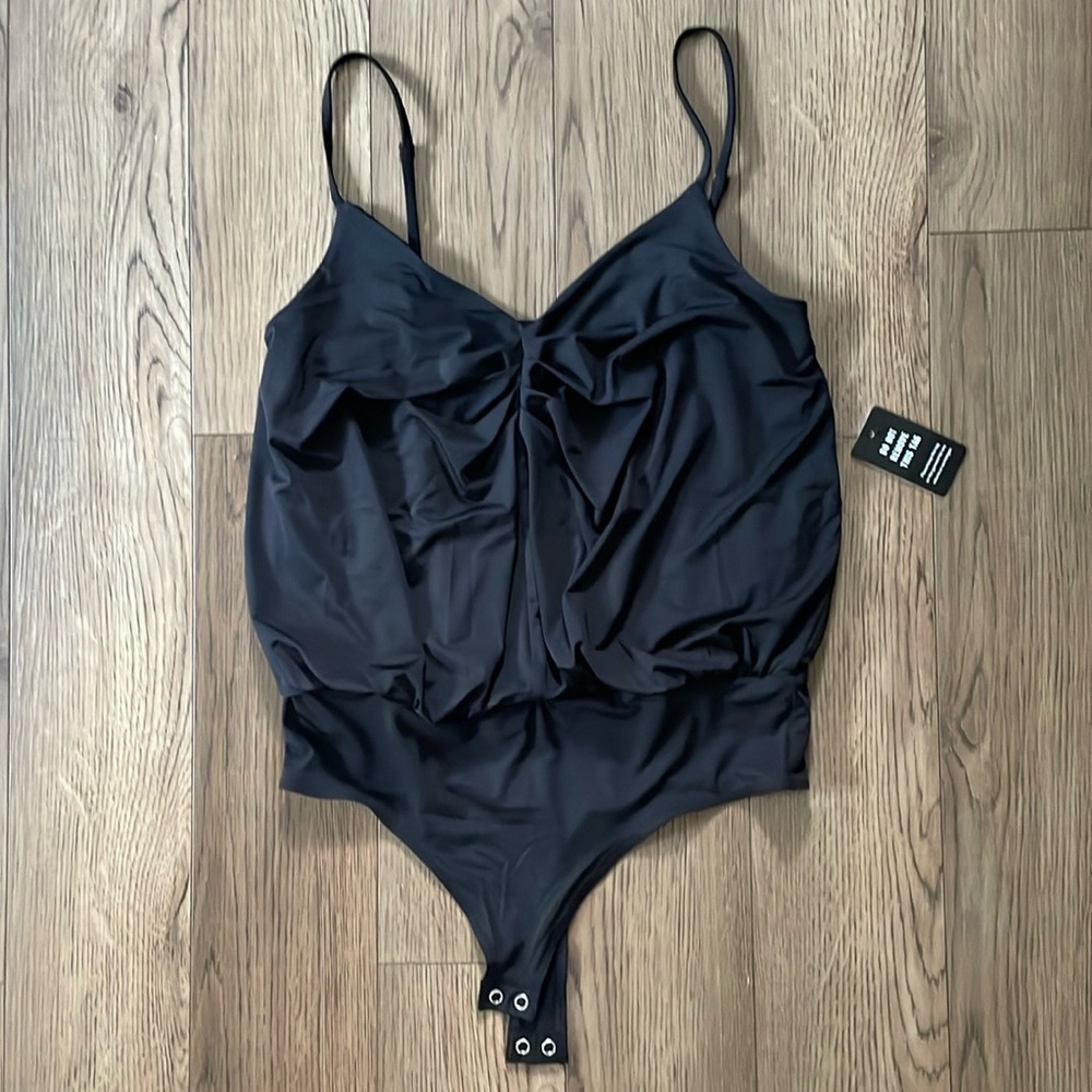 Express ruched cami bodysuit NWT